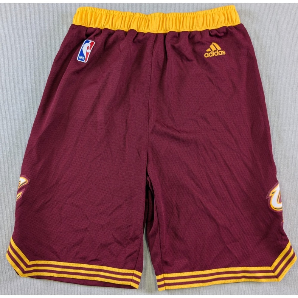 Cleveland Cavaliers Shorts YOUTH Boys Large Red Addias Jersey NBA Basketball